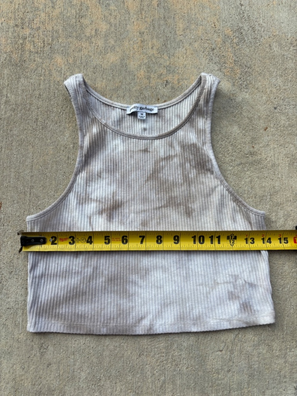 Tye Dye Ribbed Racerback Tank Top - Picture 4 of 6